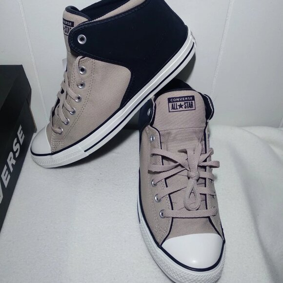 Converse CTAS High Street Mid Top Shoes Papyrus Black A14294C Mens Size 11.5 NEW - Picture 10 of 12